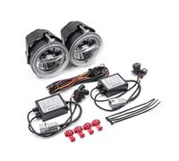 Phares Antibrouillard pour Jeep pour Grand pour Cherokee 2005 2006 2007 2008 2009 2010 Feux De Jour DRL Feu De Position avec Anneau Halo Feux Brouillard À LED Feu Antibrouillard