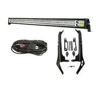 Phares Antibrouillard pour Jeep pour Wrangler JL 2018 2019 2020 Barre Lumineuse Travail À LED 52 Pouces 700 W Feux Antibrouillard avec Support Montage sur Toit Feu Antibrouillard(No Fog Light Set)