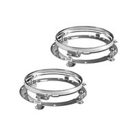 Phares Avant 2 Pièces pour Suzuki pour Samurai pour Offroad 4x4 Ensemble Phares Voiture Universels 7 Pouces Phares À LED Hi Low H4 Halo Angle Eyes DRL Phare Feux Avants(Only 2pcs Bracket)