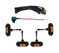 Phares Avant Assemblage Feux De Jour À LED Ambre/blanc Pour Calandre Avant Pour Ford Pour Ranger Wildtrack T9 (2023-2025)(Amber led)