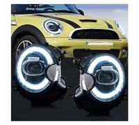 Phares Avant Assemblage Phare LED Pour BMW Pour Mini Pour Cooper R56 R57 R58 R59 2007-2011 2012 2013 Halo LED Conduite Lumière Courante Angel Eyes Phare(RHD)