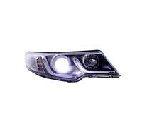 Phares avant de voiture compatibles avec Kia Forte 2009-2013, phares LED DRL modifiés, lentille de projection bi-xénon Angel Eyes, accessoires avant automatiques(Low beam)