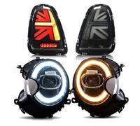 Phares Avant Ensemble Phare LED Avec Feux Arrière Frein Arrière Pour BMW Pour Mini Pour Coopers R56 R57 R58 R59 2007-2013 Accessoires Voiture Plug And Play(2011-2013)