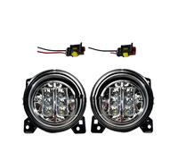 Phares Avant Lot De 4 Phares Antibrouillard Ronds 24 V Pour Camion Pour Scania, Accessoires D'éclairage, Phares LED De Rénovation 1446353, 1446354, 1852569, 1852570 Feux Phares(A pair LED inside)