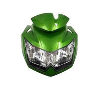 Phares Avant Moto Anti Brouillard Ensemble De Phares Moto 2 Pièces + Carénage Nez Supérieur pour Kawasaki pour Z750 2007-2011 2012(Vert)