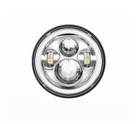 Phares Avant Moto Anti Brouillard Phare LED De Moto 7 Pouces Rond pour Road Star 1600 pour V 1100 pour Classic(Argent)