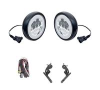 Phares Avant Moto Phare Avant Feux De Jour À LED DRL 12 V pour Mini pour Cooper R50 Phare Supplémentaire(Le Noir)