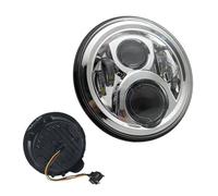Phares Avant Moto Phare Avant Phare LED 7 Pouces avec Feux De Route/Croisement pour Moto Compatible avec CB400 CB500 CB1300 pour Hornet 250 600 900 pour VTEC VTR250(Chrome a)