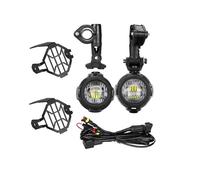 Phares Avant Moto Phare Avant pour BMW pour GS 1200 1250 F800GS R1100GS F700GS Noir avec Faisceau Câbles Relais Phare Auxiliaire LED + Kit De Montage Phares(1 Jeu)