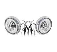 Phares Avant Moto Phare Avant pour Mini pour Cooper R55 R56 2007-2014 LED DRL Feux De Jour Rallye Lampe De Conduite 12 V Phare Supplémentaire(Chrome 2pcs)