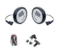Phares Avant Moto Phare Avant pour Mini pour Cooper R60 LED DRL Feux De Jour Rallye Lampe De Conduite 12 V Phare Supplémentaire(Le Noir)