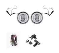 Phares Avant Moto Phare Avant pour Mini pour Cooper R60 LED DRL Feux De Jour Rallye Lampe De Conduite 12 V Phare Supplémentaire(Chrome)