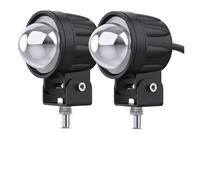 Phares Avant Moto Phare Travail À LED 12V 24V Faisceau Haut/bas Phare Conduite Blanc Et Jaune Feu Antibrouillard Lampe Auxiliaire Voiture(2piece)