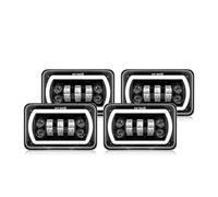 Phares Avant Phare LED Carré 4X6 Pouces DRL Éclairage Conduite Pour Buick Pour Electra Pour LeSabre Pour Regal Pour Riviera Camions Éclairage Rectangulaire 12 V(4pc LED Headlight)