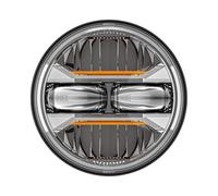 Phares Avant Phare LED Universel Pour Moto Phare Moto | Projecteur pour Touring Softail Heritage Street Glide Road King, phare 5.75 7 pouces 90W