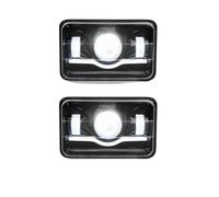 Phares Avant Phares LED DRL 4x6 Pouces Pour Chevy Pour Camaro Pour Freightinger Pour Ford Pour Probe Pour Chevrolet Pour Oldsmobile(2piece Black)