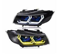 Phares Avant Pour BMW Série 3 E90 E91 2005-2012 Paire Lentille De Projecteur LED Mark Phare Assemblage Halogène Xénon Voiture Ensemble Phares(Xenon WH 2005-2012)