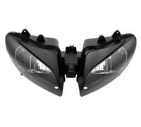 Phares Avant pour Moto Phare Avant Noir avec Lentille Transparente pour YZF R1 2000-2001, Accessoires De Moto Phare Travail Moto Phare
