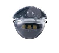 Phares Avant pour Moto Phare Moto pour Ducati pour Monster 696 795 796 1100 1100S 2008-2015 Noir/Chrome Moto Phare LED Phare Avant Moto Phare Avant(Argent)