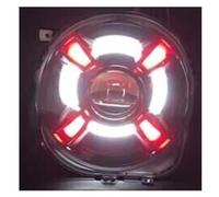 Phares Avant Voiture Pour Jeep Pour Renegade 2015 2016 2017 Pare-chocs Avant LED Bi-xénon HID Phares 55W 2 Pièces Accessoires Voiture DRL(Red DRL)