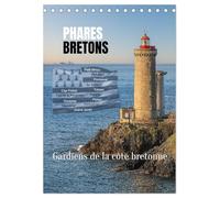 Phares Bretons Gardiens de la côte bretonne (Calendrier de bureau 2026 DIN A5 horizontal), CALVENDO calendrier mensuel: Un voyage à travers la Bretagne, le pays des phares