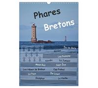 Phares Bretons (Wandkalender 2026 DIN A3 hoch), CALVENDO Monatskalender: Leuchttürme in der Bretagne