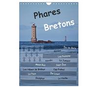 Phares Bretons (Wandkalender 2026 DIN A4 hoch), CALVENDO Monatskalender: Leuchttürme in der Bretagne
