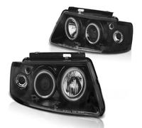Phares CCFL Angel Eyes Tuning Tec Pour VW Passat 3B 1996-2000 Noir
