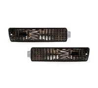 Phares Clignotant Avant, Indicateur De Pare-Chocs, Feu d'angle Antibrouillard avec Harnais pour VW pour Golf 2 MK2 pour Jetta 2 MK2 1980 - 1992 Phare(Black-1Pair)