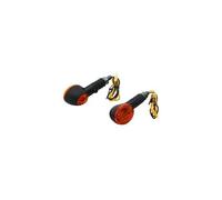 Phares Clignotant Universel Replay Micro Ovale Orange-Noir Avec Temoin Base Courte -Homologue Ce- (P