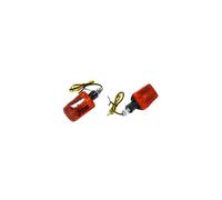 Phares Clignotant Universel Replay Mini Rectangle Orange-Carbone (Paire)