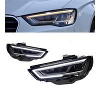 Phares compatibles avec Audi A3 8V Berline 2013-2016 S3, feux de jour à LED, doubles, accessoires automobiles modifiés(Original is Xenon,RHD)