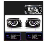 Phares compatibles avec les phares Land Rover Discovery 4 2010-2017, mise à niveau vers de nouveaux phares, ensemble de feux arrière pour automobile(2014-2017)