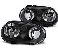 Phares compatibles avec Volkswagen Golf 4 1997-2003 GV-1625 - Lumières avant conducteur et côté passager, ensemble complet noir