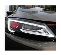 Phares compatibles pour VW 2011-2018 Mk6 Mk7 DRL, feux de jour, ampoule LED bi-xénon, feux antibrouillard, accessoire de voiture(Red devil eye,Xenon)