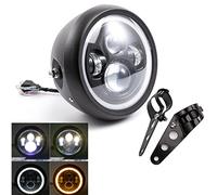 Phares de moto de 7,5 pouces Phares avant à LED pour Cafe Racer Bobber Chopper