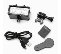 Phares de plongée, phares sous-Marins, Del étanches, Lampes vidéo, étanches 45 mètres (147 Pieds) Compatible avec Les Autres caméras d'action de Gopro Hero 8, Hero 6, Hero 5/4/3 / Session