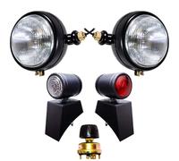 Phares de tracteur Butler avec interrupteurs 12 V Ampoules compatibles avec David Brown 700 800 900 1200 1400 Massey Ferguson 35 35X 65 765 Compatible avec Case/IH Tractor B275 B250 B414 B444