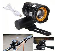 Phares De Vélo T6 Étanches, Rechargeables Par Usb, Lampe Frontale Pour Vtt, Équipement De Cyclisme, #266043