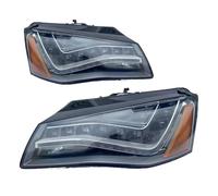 Phares de voiture compatibles avec Audi A8 (2011-2014), version américaine (phares LED avant).(Right headlight)