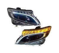 Phares De Voiture Pour Benz Pour Vito Pour W447 2016-2022 Phares De Voiture LED DRL Lentille De Projecteur Accessoires Dynamiques Voiture Ensemble De Phares(2pcs headlights A,For original xenon)