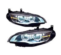 Phares De Voiture Pour BMW Pour X6 Pour E71 2007-2013 Voiture Style Lampe Frontale Phares Phare LED Avant DRL Clignotants Accessoires Ensemble Lampe Phares