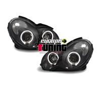 phares design, noir, pour reglage electrique, W203 00-07 pour: Mercedes (C180-320)W203 00->>