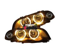 phares design, set E46, 98-01 4-portes, cristal/noir SET COMPLET pour: BMW serie 3 (E46) Lim./Touring 98-01