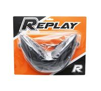 DOUBLE OPTIQUE REPLAY RR8 POUR MBK 50 NITRO 1997>2012-YAMAHA 50 AEROX 1997>2012 NOIR AVEC LEDS BLANCHES
