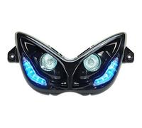 PHARES DOUBLE OPTIQUE REPLAY RR8 POUR MBK 50 NITRO 1997>2012-YAMAHA 50 AEROX 1997>2012 NOIR AV