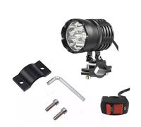 Phares Moto Phare LED Antibrouillard pour Moto, 80 W, 6000 LM, 6500 K, T6, avec Interrupteur, Accessoires Modifiés