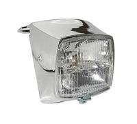 PHARES OPTIQUE CYCLO ADAPTABLE PEUGEOT 103 AVEC ENTOURAGE CHROME AVEC AMPOULE 12V 15W -P2R- P2R (Mo