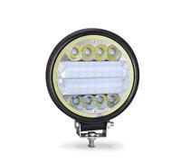 Phares Phare Barre Lumineuse Travail Led 72W Blanc Ambre 24 Barra Projecteur Rond Carré DRL Lumière Voiture Pour 4x4 Barre Led Tout-terrain SUV ATV Camion Pelle(1x 72W work light b)