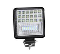 Phares Phare Barre Lumineuse Travail Led 72W Blanc Ambre 24 Barra Projecteur Rond Carré DRL Lumière Voiture Pour 4x4 Barre Led Tout-terrain SUV ATV Camion Pelle(1x 126W work lighta)